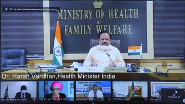 डॉ. हर्षवर्धन 32 वें राष्ट्रमंडल स्वास्थ्य मंत्रियों की बैठक में शामिल हुए