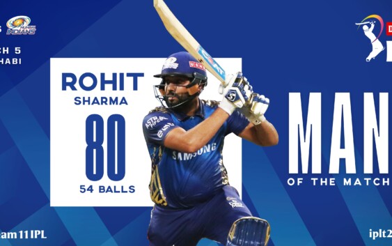 मुंबई इंडियंस ने कप्तान रोहित शर्मा की 80 रनों की पारी के बदौलत केकेआर को 49 रनो से हराया