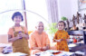 योगी आदित्यनाथ ने बच्चों के साथ रक्षाबंधन मनाया